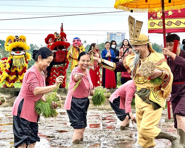 Vua Hùng Teaching Rice Cultivation Festival in Phú Thọ